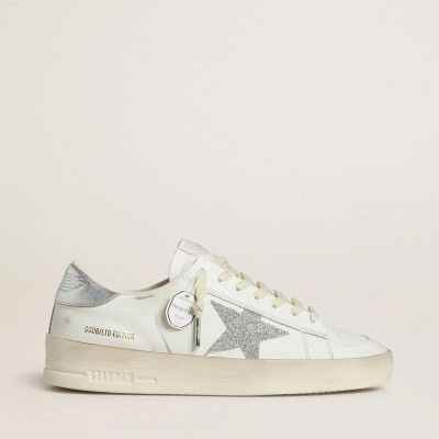 Golden Goose Stardan Ltd With Swarovski Crystal Star And Metallic Leather Heel Tab Golden Goose Stardan Ltd With Swarovski Crystal Star And Metallic Leather Heel Tab