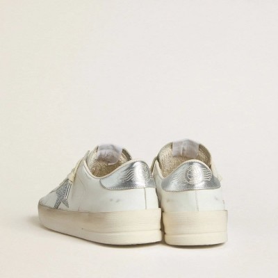 Golden Goose Stardan Ltd With Swarovski Crystal Star And Metallic Leather Heel Tab Golden Goose Stardan Ltd With Swarovski Crystal Star And Metallic Leather Heel Tab