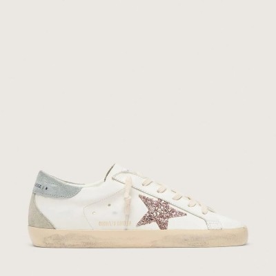 Golden Goose Super-Star Ltd With Multicolor Glitter Star And Suede Heel Tab Golden Goose Super-Star Ltd With Multicolor Glitter Star And Suede Heel Tab