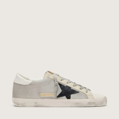 Golden Goose Super-Star In Leather With Black Star Golden Goose Super-Star In Leather With Black Star