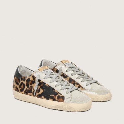 Golden Goose Super-Star In Leopard Print Leather Golden Goose Super-Star In Leopard Print Leather