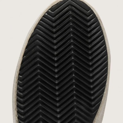 Golden Goose Super-Star With White Suede Star And Black Croc-Print Leather Heel Tab Golden Goose Super-Star With White Suede Star And Black Croc-Print Leather Heel Tab