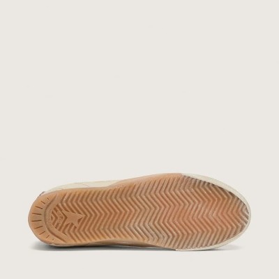 Golden Goose True-Star In White Nappa Leather With Gold Star And Beige Suede Heel Tab Golden Goose True-Star In White Nappa Leather With Gold Star And Beige Suede Heel Tab